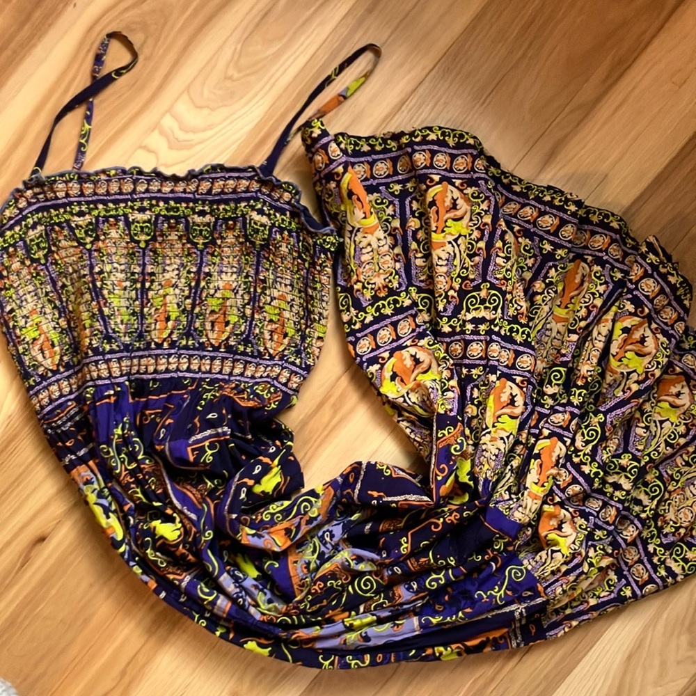 Anthropologie Smocked Maxi Dress